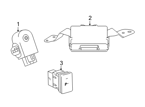 2013 Toyota Land Cruiser Parking Aid Computer Diagram for 89340-60070