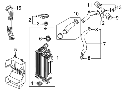 2021 Hyundai Sonata Intercooler Resonator Diagram for 28291-2M000