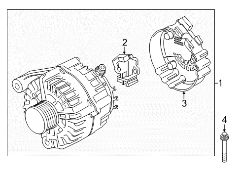 2016 BMW 535d Alternator Alternator Diagram for 12318570672