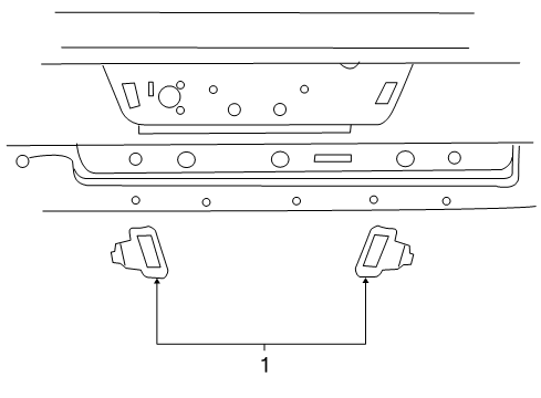 2002 Dodge Ram 1500 License Lamps Lamp-License Plate Diagram for 55077292AD