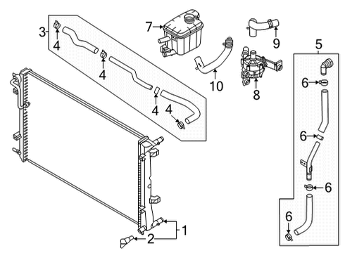 2021 Hyundai Elantra Inverter Cooling Components Hose Assembly-Electronic Water PUM Diagram for 36920-2BKB0