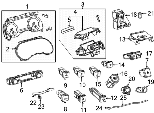 2020 Toyota Highlander Automatic Temperature Controls In-Car Sensor Diagram for 88625-45020-C1