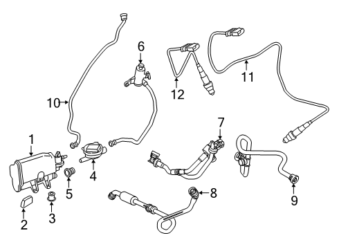 2020 BMW M2 Emission Components ACTIVATED CHARCOAL FILTER Diagram for 16137244151