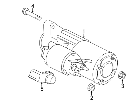 2017 Ford Transit-350 Starter Starter Nut Diagram for -W705790-S415