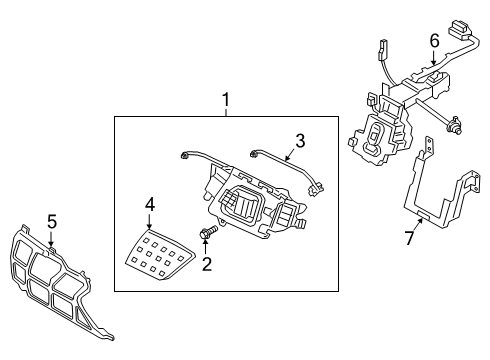 2021 Hyundai Kona Electric Bumper & Components - Front Door Assembly Diagram for 863C1-K4000