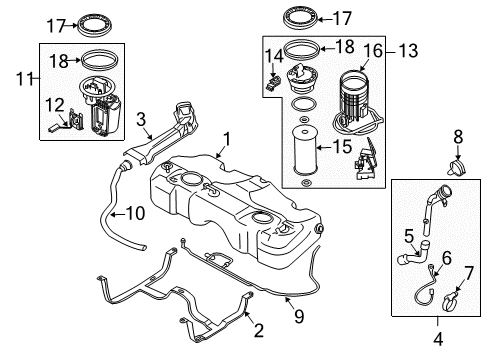 2006 Mini Cooper Filters Rubber Seal Diagram for 16141182905