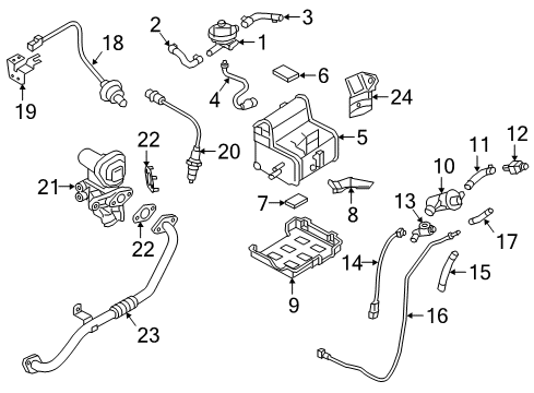 2018 Kia Niro EGR System Wire Assembly-Extension Diagram for 31131G2500