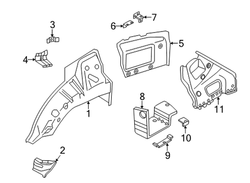 2015 BMW X6 Pillar Supports & Wheelhouse Holder, Audio Amplifier Diagram for 41127427815