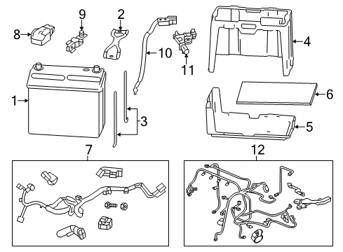 2015 Honda Civic Battery Sensor Assembly, Battery (L) Diagram for 38920-TR0-A02
