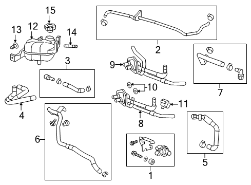 2020 Cadillac CT6 Hoses, Lines & Pipes Hose Diagram for 84105269