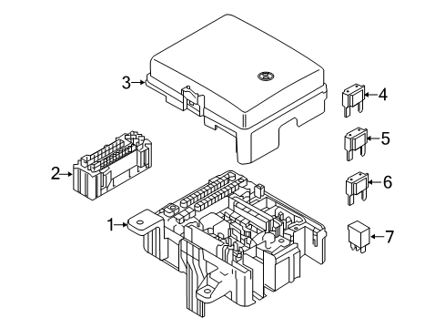 2018 Genesis G80 Fuse & Relay Fuse-Micro 25A Diagram for 1879004951