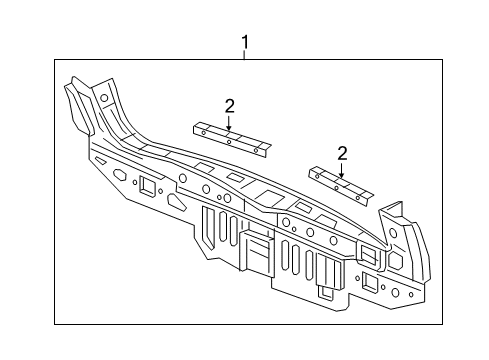 2016 Honda HR-V Rear Body Panel, RR. Diagram for 66100-T7X-A00ZZ