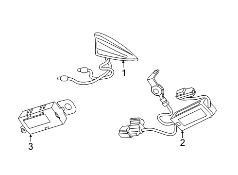 2020 Cadillac XT4 Antenna & Radio Radio Diagram for 84710577