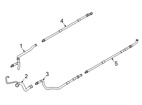 2018 BMW i3 Coolant Lines Refrigerant Pipe Diagram for 17127623682