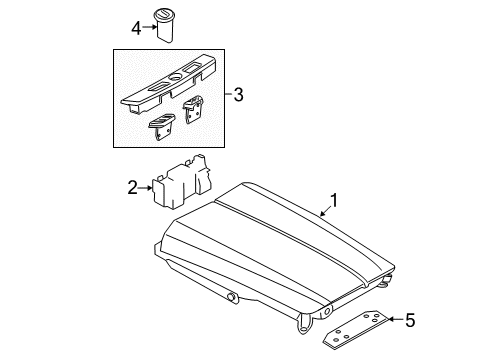 2012 BMW 740Li Center Console Locking Kit Diagram for 51169210430