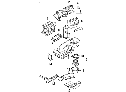 1993 Saturn SC2 Air Conditioner Hose Asm, A/C Compressor Dischage Diagram for 21030816