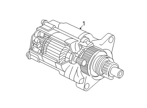 2005 Acura MDX Starter Kit, Motor Assembly Diagram for 06314-RDJ-305RM