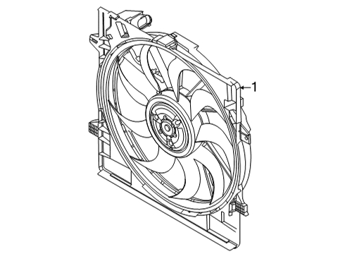 2022 Kia Carnival Cooling Fan BLOWER ASSY Diagram for 25380R0100