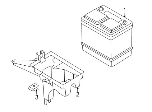 2002 Nissan Quest Battery Cover-Connector Diagram for 24345-9B900