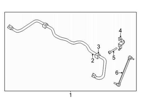 2022 Nissan Sentra Stabilizer Bar & Components - Front STABILIZER-FRONT Diagram for 54611-6LB3A