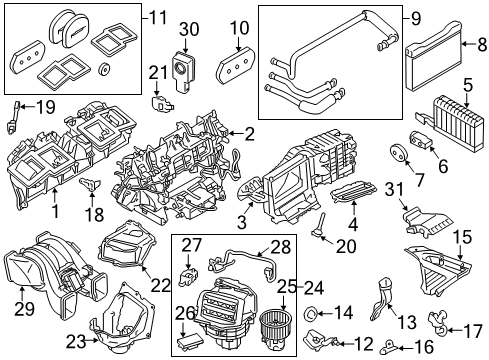 2013 BMW 535i GT Air Conditioner Drier Insert Diagram for 64509237857