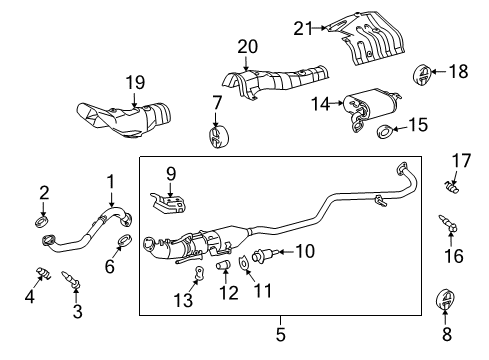 2011 Lexus HS250h Exhaust Components Insulator, Front Floor Heat, NO.1 Diagram for 58151-47040