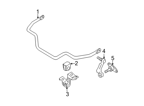 2005 Infiniti G35 Stabilizer Bar & Components - Front Rod Assy-Connecting, Stabilizer Diagram for 54618-AQ300