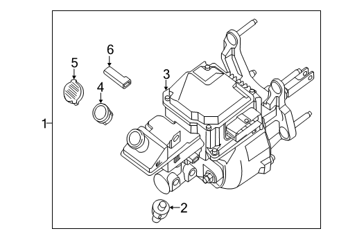 2013 Nissan Leaf Dash Panel Components Control Assembly-Brake Diagram for 46007-3NF7E
