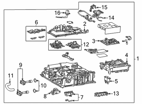 2022 Toyota Mirai Electrical Components Junction Block Diagram for G9A60-62010