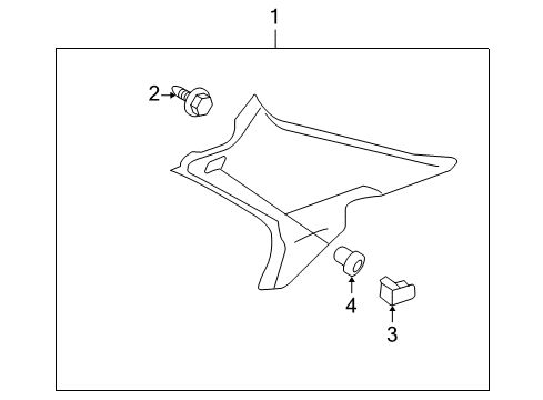 2006 Honda Accord Interior Trim - Quarter Panels Garnish Assy., L. RR. Pillar *YR239L* (KI IVORY) Diagram for 84181-SDB-A11ZB