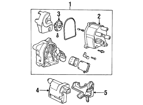 1995 Honda Prelude Ignition System Wire, Ignition Center (Sumitomo) Diagram for 32723-PT3-A00