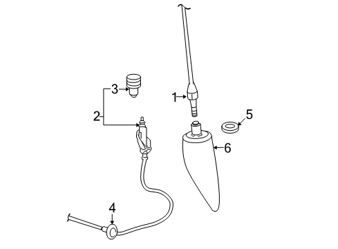 2020 Ram 1500 Classic Antenna & Radio Plug-Body Diagram for 4184688AB