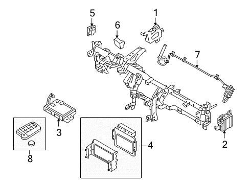 2013 Hyundai Genesis Coupe Electrical Components Unit Assembly-Pdm Diagram for 95460-2M500