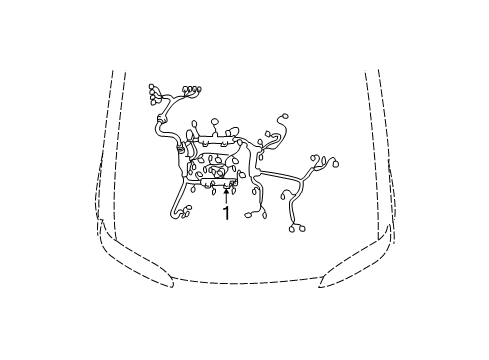 2005 Lexus ES330 Wiring Harness Wire, Engine Diagram for 82121-3Y032