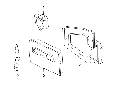 2004 Dodge Ram 1500 Ignition System Powertrain Control Module Diagram for RL029467AH