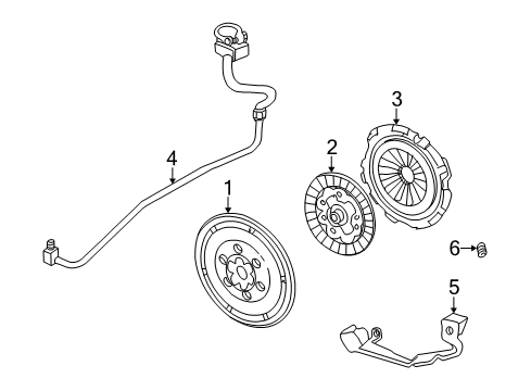 2000 Pontiac Grand Am Hydraulic System Slave Cylinder Diagram for 22602575