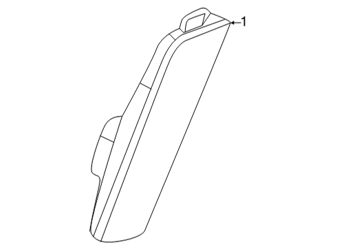 2022 Buick Enclave Side Marker Lamps Side Marker Lamp Diagram for 84579396