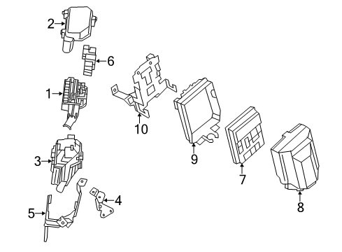 2020 Infiniti Q50 Fuse & Relay Cover-IPDM Diagram for 284B9-4GB0A