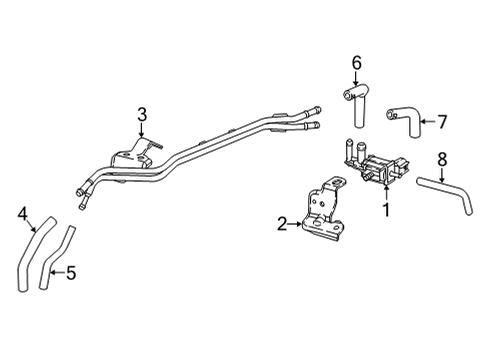 2022 Honda Civic Emission Components TUBE Diagram for 36184-64A-A00