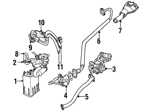 1997 Chrysler Sebring Powertrain Control Engine Controller Module Diagram for R4671261AF