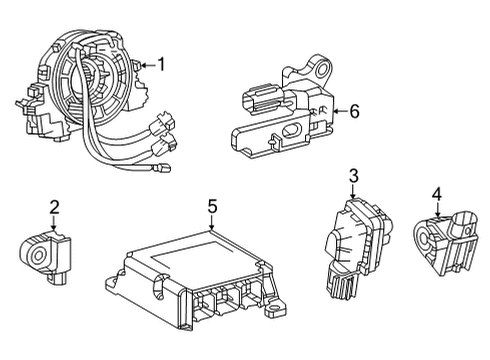 2022 Lexus NX350h Air Bag Components CABLE SET, SPIRAL W Diagram for 84308-78080
