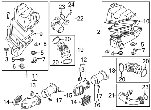 2021 BMW M550i xDrive Filters Decoupling Element Diagram for 13718638760