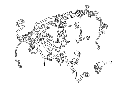 2021 Buick Envision Wiring Harness Extension Diagram for 84886907