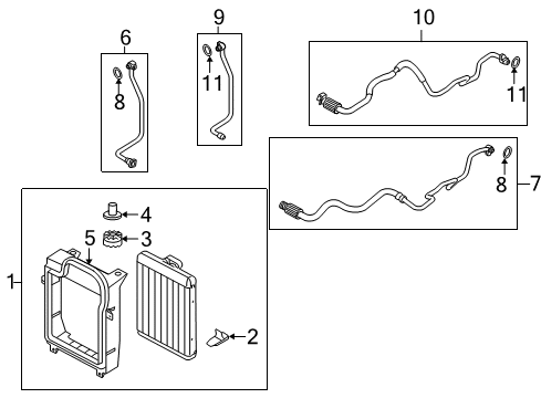 2014 BMW X6 Oil Cooler Engine Oil Cooler Diagram for 17217589518