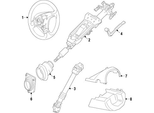 2013 BMW X1 Steering Column & Wheel, Steering Gear & Linkage Steering Shaft Sleeve Diagram for 32306787403