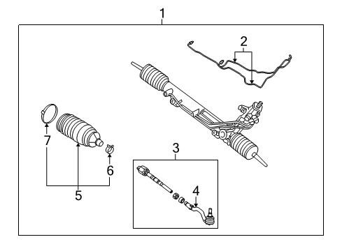 2013 BMW X6 Steering Column, Steering Gear & Linkage, Steering Wheel & Trim Pipe Set Diagram for 32106779623