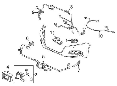 2019 Honda Accord Cruise Control System SET Diagram for 36803-TVC-A26