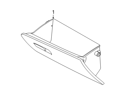 2020 Hyundai Venue Glove Box Glove Box Assembly Diagram for 84510-K2100-MMH