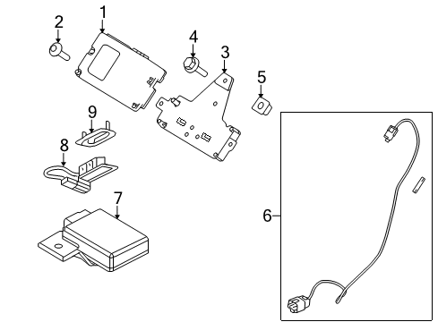 2012 Ford F-150 Electrical Components Module Diagram for CE5Z-14D212-AA