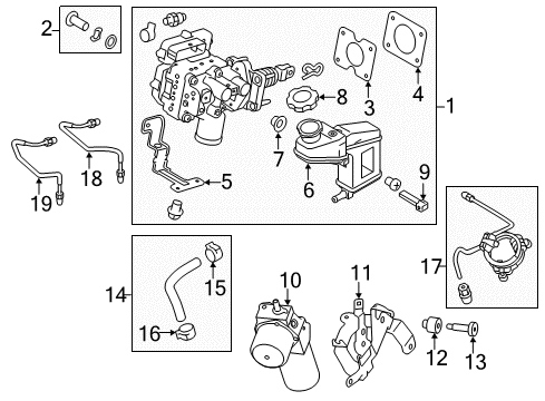 2016 Kia Optima Hydraulic System Booster Assembly-Brake Diagram for 59110C1400